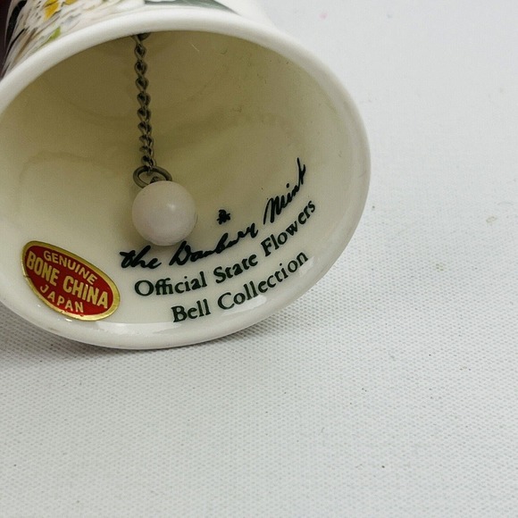 Danbury Mint Indiana Peony Official State Flower Bell Collection - Picture 3 of 5